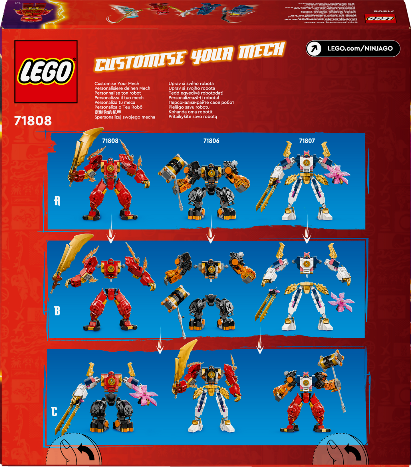 LEGO Ninjago 71808 Kain tulielementti-robotti