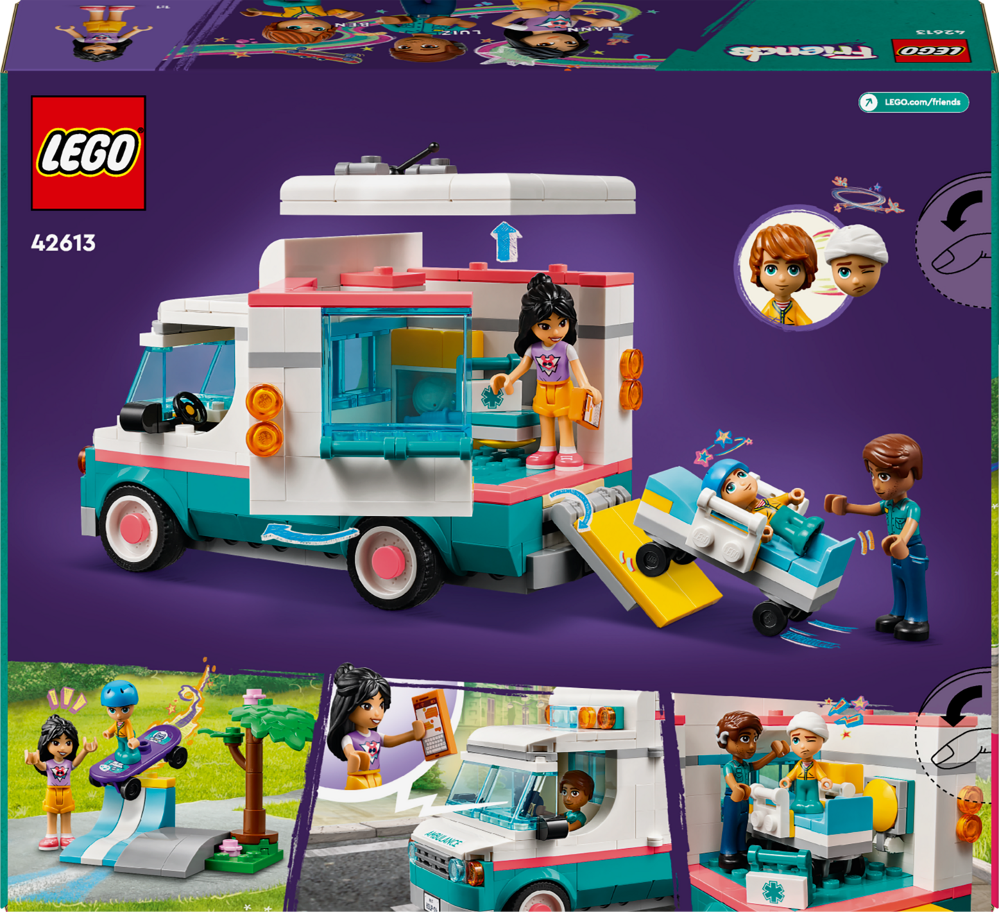 LEGO Friends 42613 Heartlake Cityn sairaalan ambulanssi
