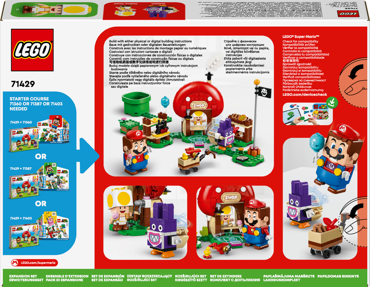 LEGO Super Mario 71429 Nabbit Toadin kaupassa ‑laajennussarja