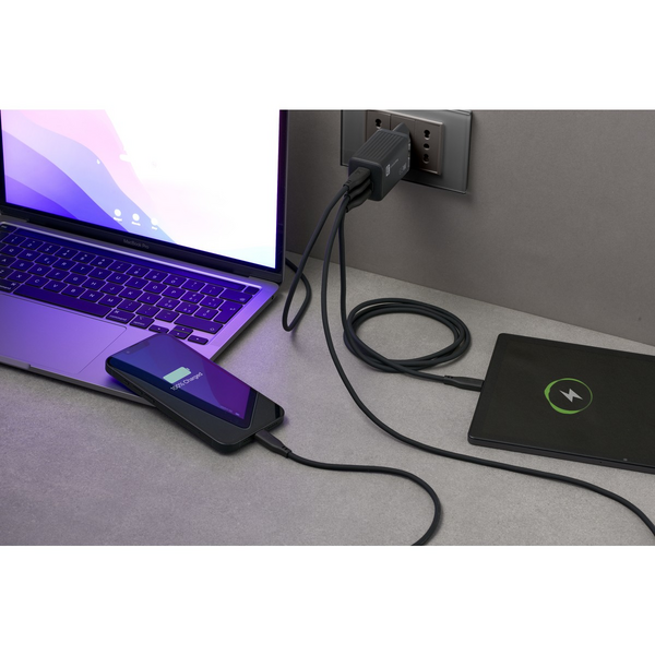 Cellularline Multipower Micro 65 W GaN 2 x USB-C + USB-A -laturi