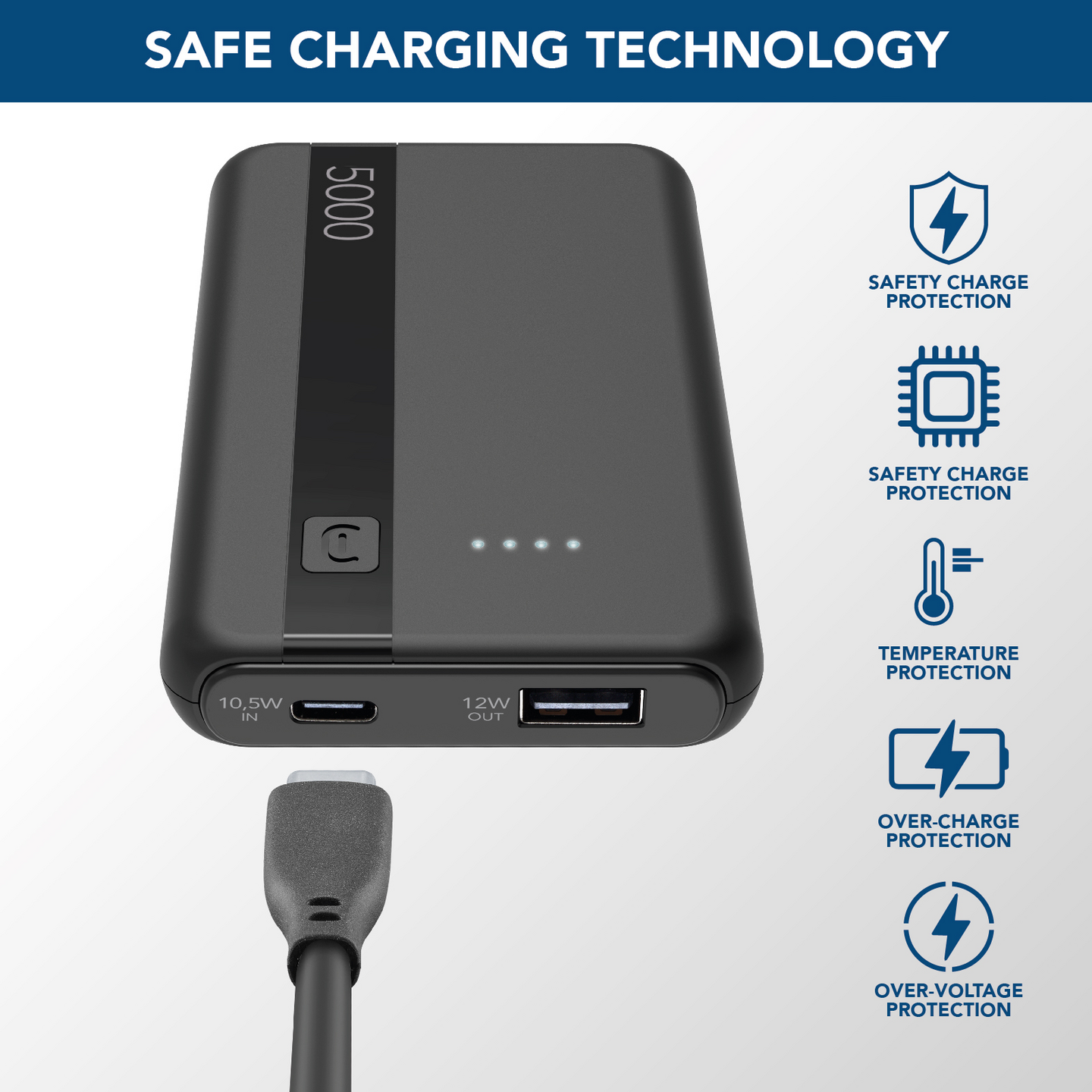 Cellularline Essential 5000 mAh -varavirtalähde