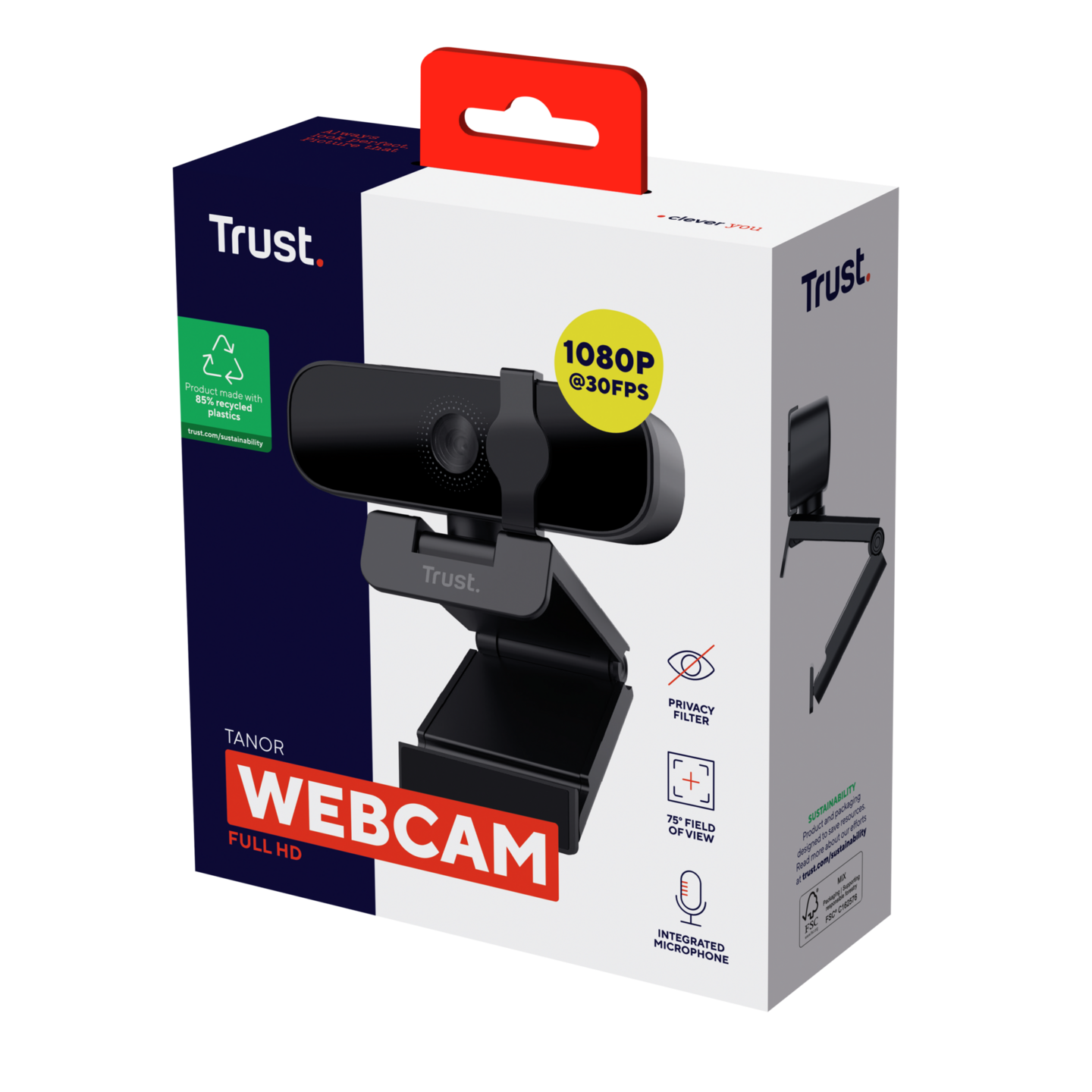 Trust Tanor 1080p Full HD -webkamera