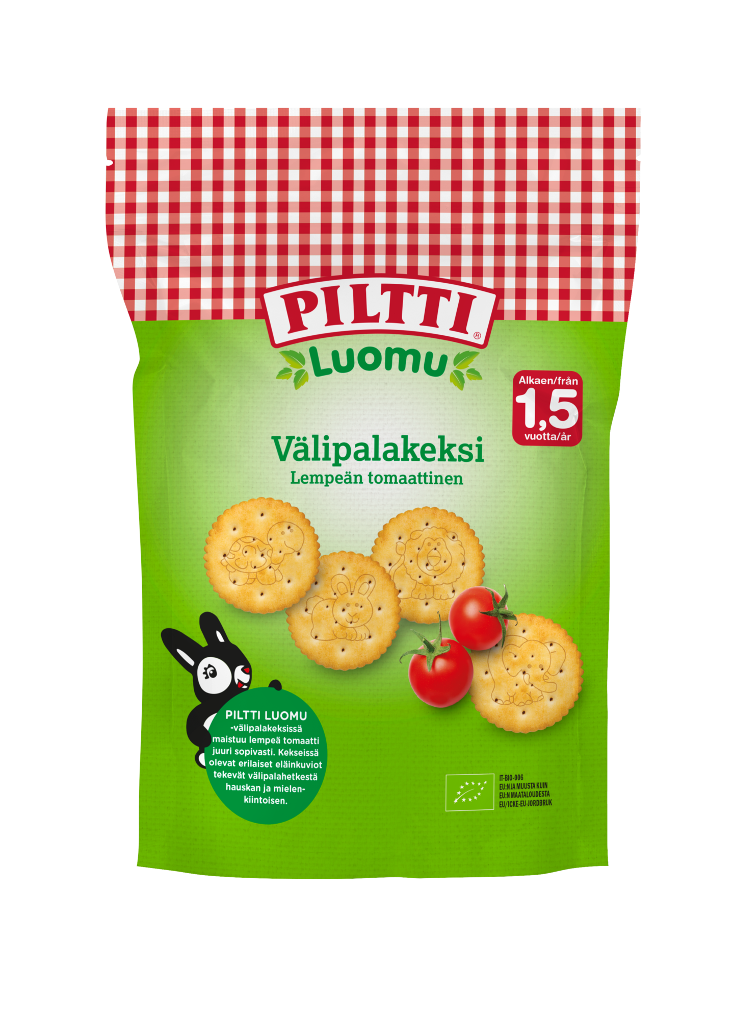 Piltti Luomu  Välipalakeksi Lempeän tomaattinen alkaen 1,5 v 100g