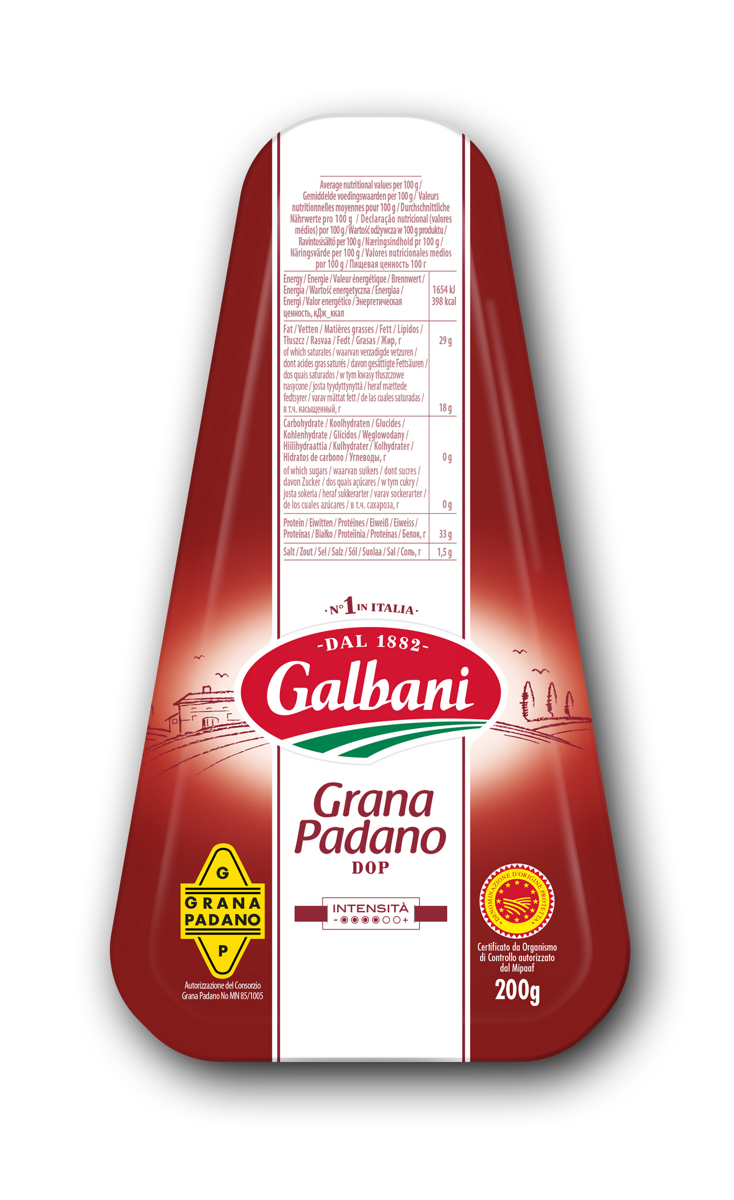 Galbani Grana Padano juusto 200g — HoReCa-tukku Kespro