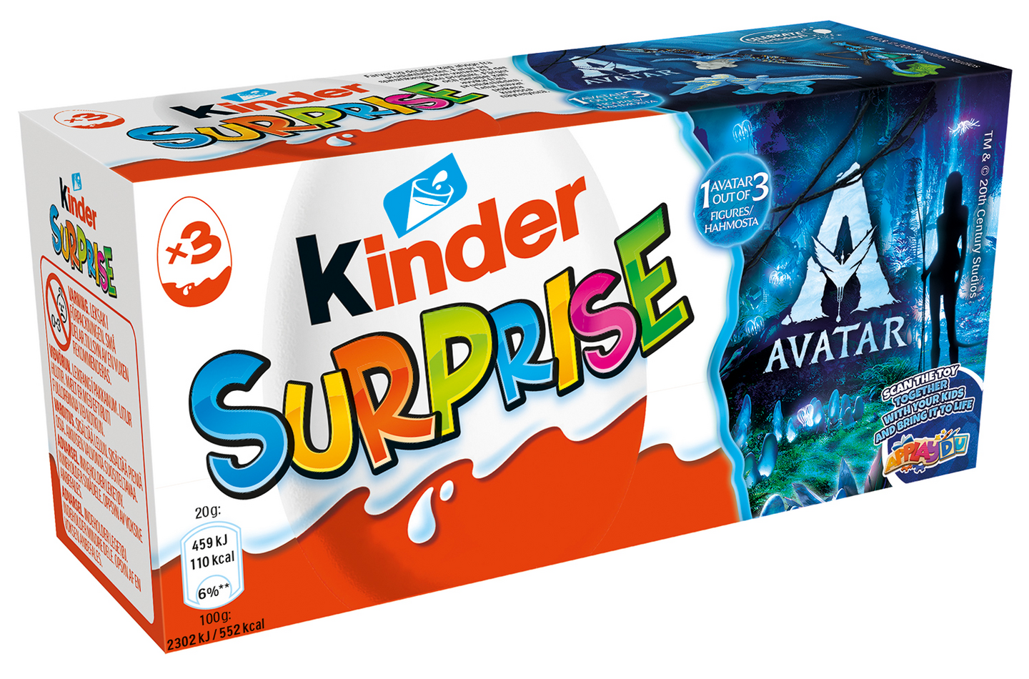 Kinder Surpr 3-pack 60g 128kpl