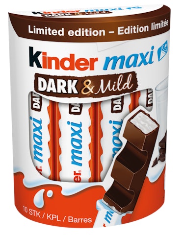 Kinder Maxi Dark 10-pack 210g suklaapatukka