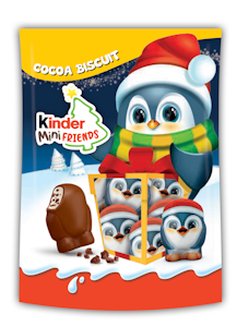 Kinder Mini Friends Biscuit Joulu suklaamakeispussi 122g