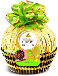 Ferrero Grand Rocher suklaapallo maitosuklaata hasselpähkinärouheella 125g