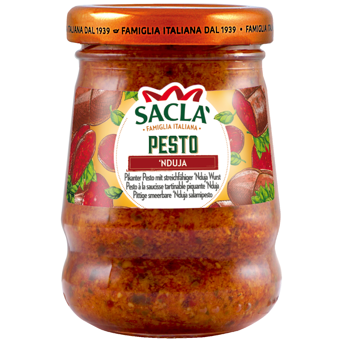 Saclà Nduja salamipesto 90g