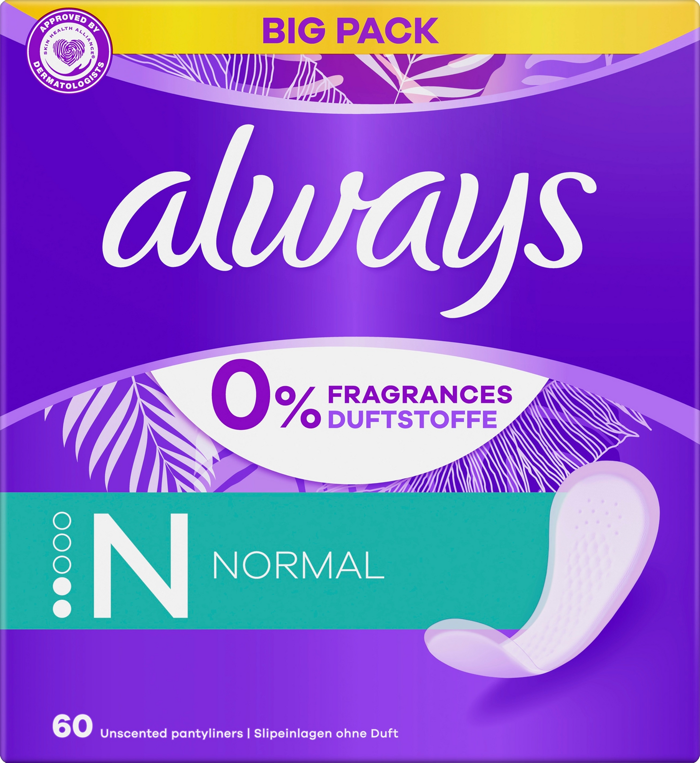 Always Normal Fresh&Protect pikkuhousunsuoja 60 kpl