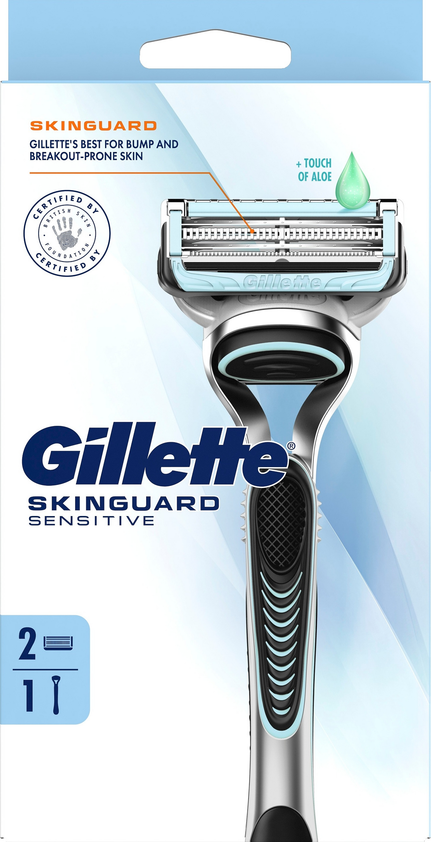 Gillette Skinguard Sensitive partahöylä + 1 vaihtoterä