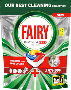 Fairy Platinum Plus All in One Anti-Dull 40kpl konetiskitabletti