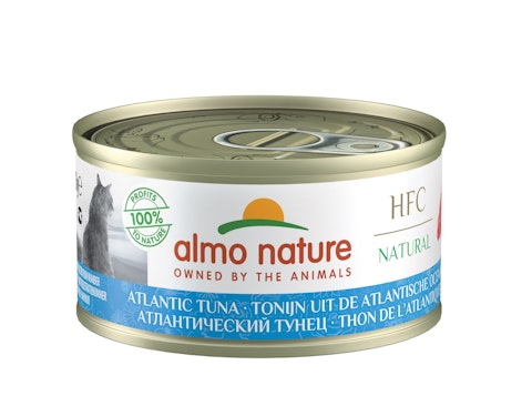 Almo Nature HFC natural kissan märkäruoka 70g atlantin tonnikala