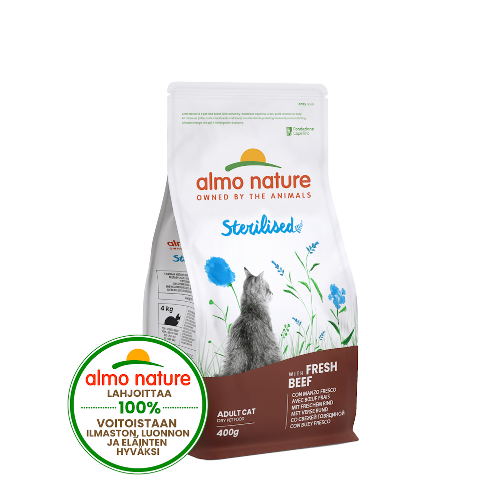 Almo Nature Cat sterilized nauta 400g — HoReCa-tukku Kespro