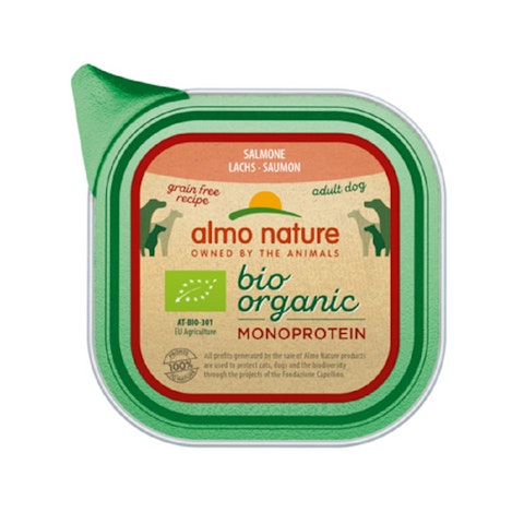 Almo Nature Bio Organic Monoproteiini koiraruoka lohi 150 g