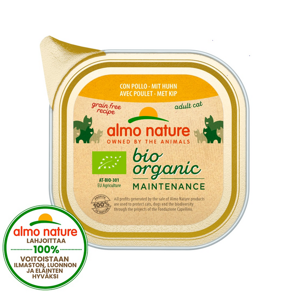 Almo Nature Bio Organic kissanruoka 85g kana