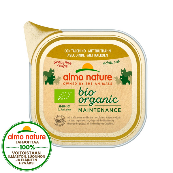 Almo Nature Bio Organic kissanruoka 85g kalkkuna