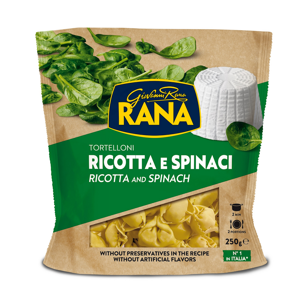Rana tortellini ricotta-juusto & pinaatti tuorepasta 250g — HoReCa-tukku  Kespro