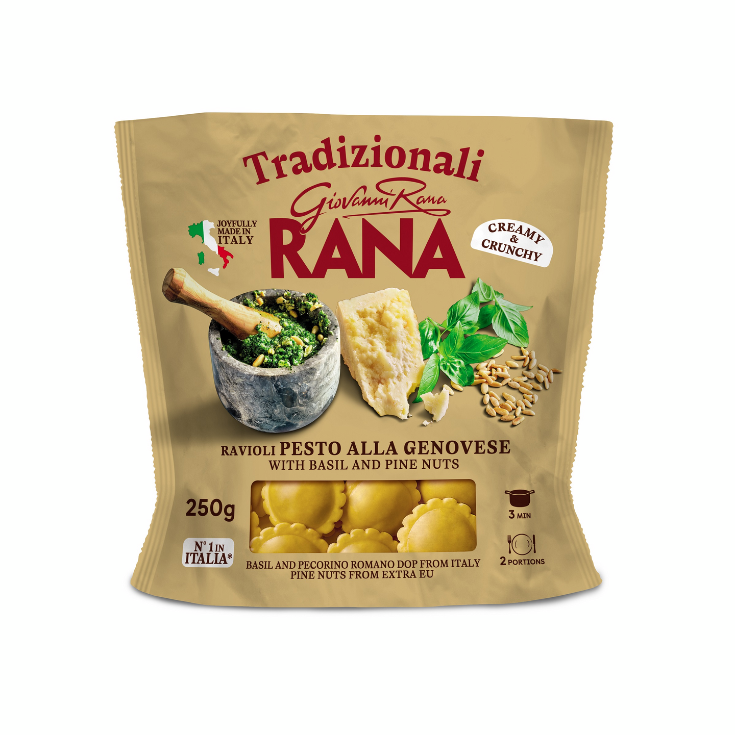 Rana tortellini basilika- ja pinjansiemenpestolla tuorepasta 250g