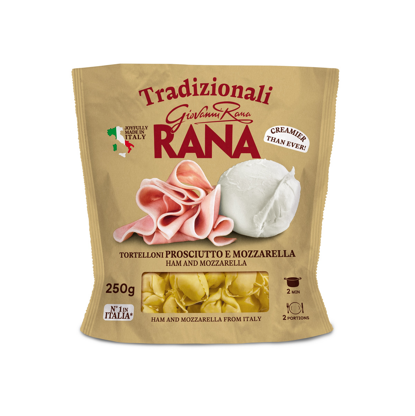 Rana kinkku-mozzarella juusto tortelloni tuorepasta 250g — HoReCa-tukku  Kespro