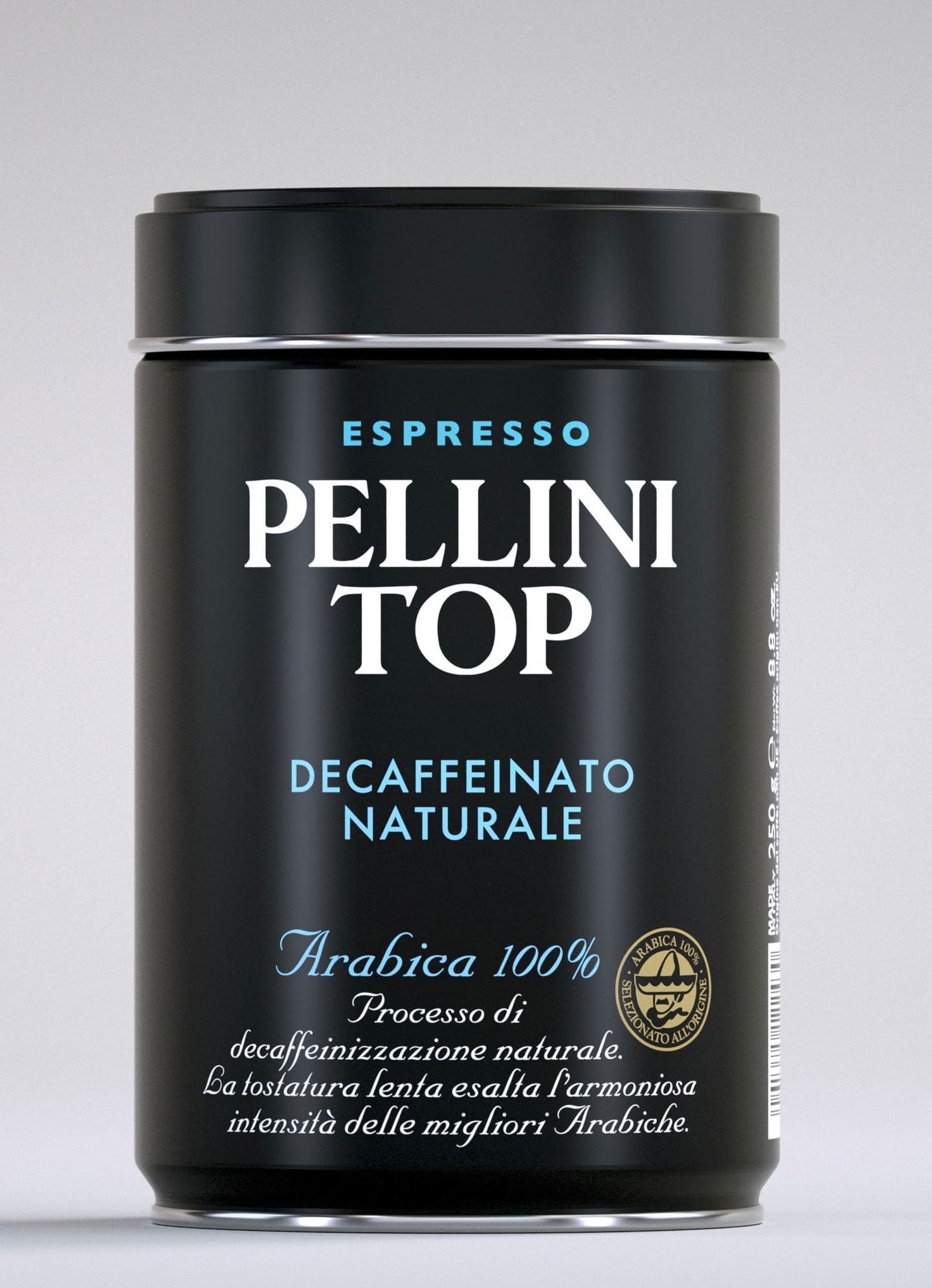 Pellini TOP 250g jauhettu espressokahvi 100% Arabica kofeiiniton