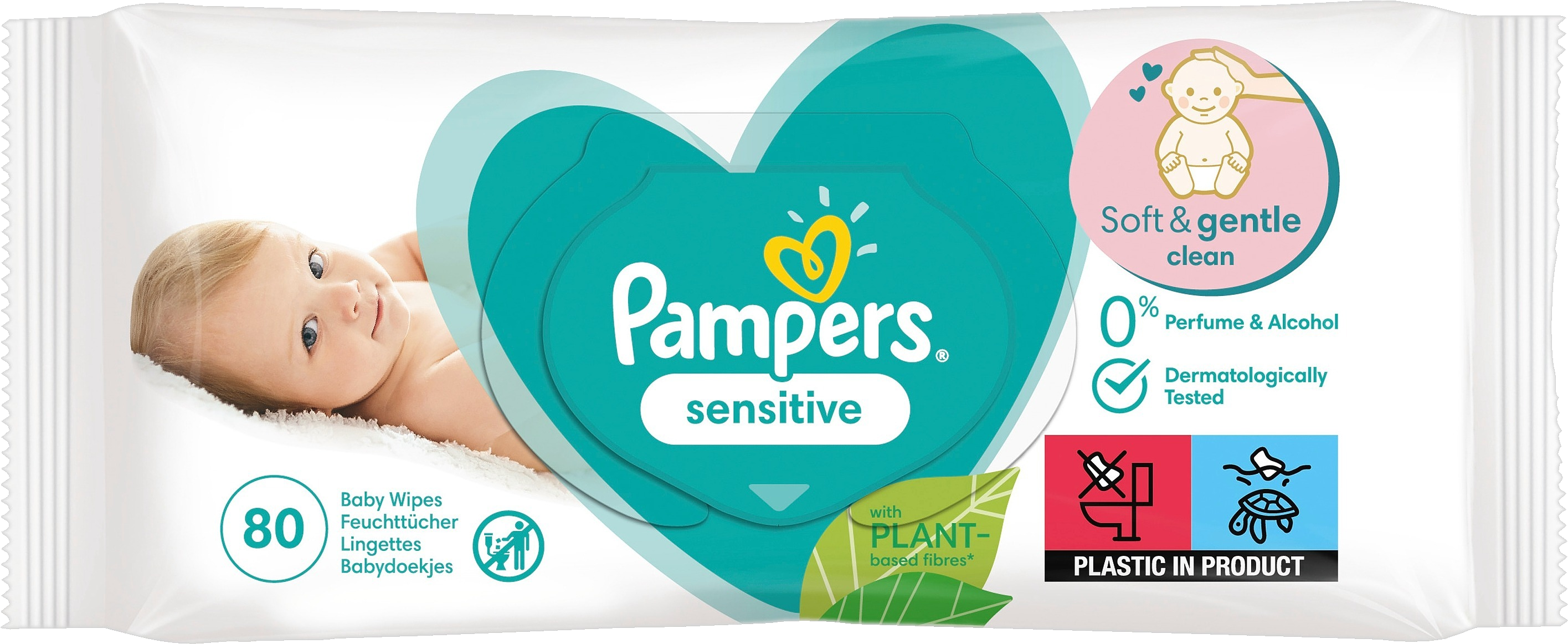 Pampers Sensitive puhdistuspyyhe 80kpl