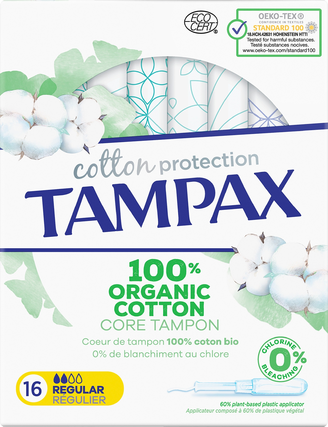Tampax tamponi 16kpl Organic Cotton Regular