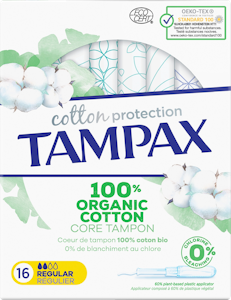 Tampax tamponi 16kpl Organic Cotton Regular