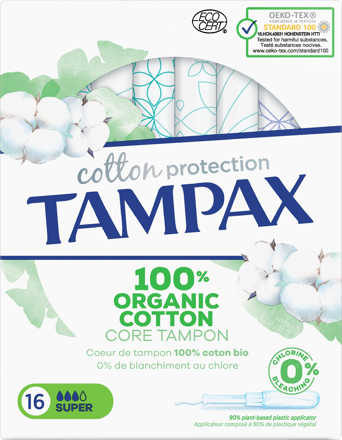 Tampax tamponi 16kpl Organic Cotton Super