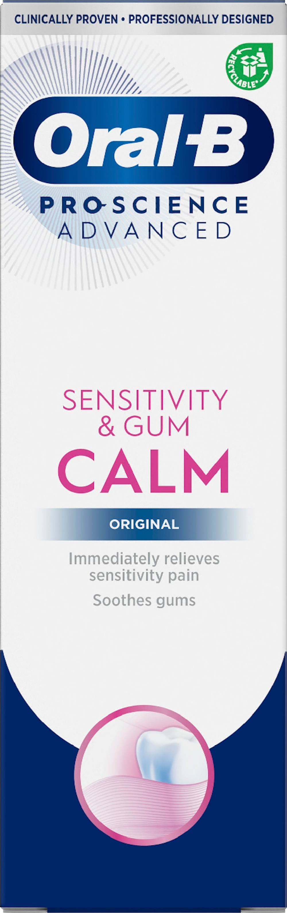 OralB Sensitivity Gum Calm Original hammastahna 75ml — HoReCatukku Kespro