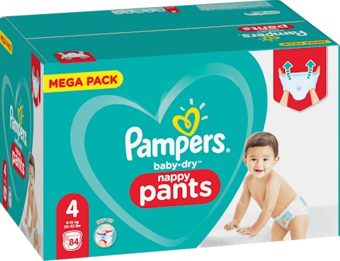 Pampers mega housuvaippa 84kpl Baby Dry Pants S4 9-15kg