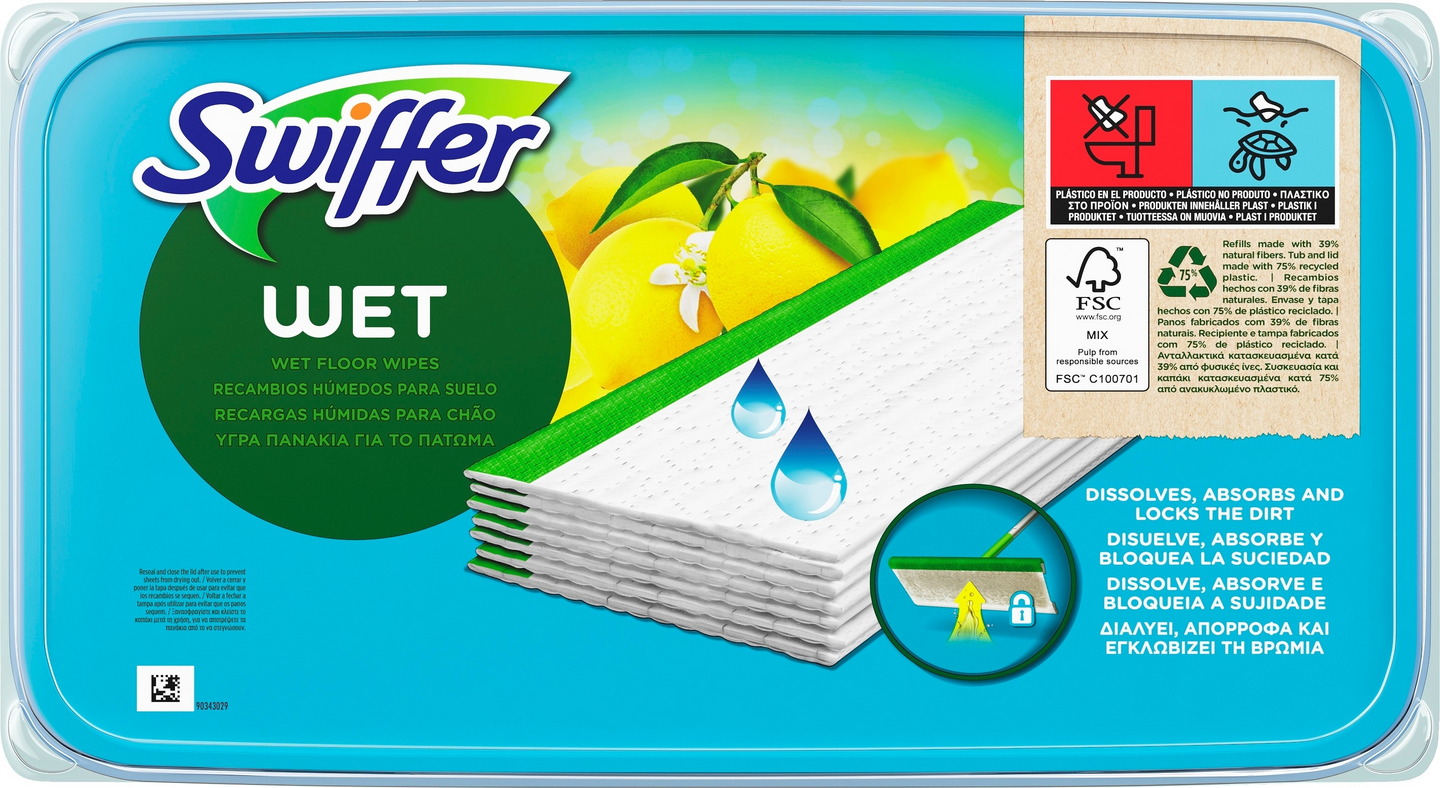 Swiffer kostea lattianpyyhintäliina 12 kpl