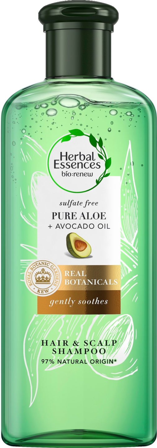 Herbal Essences shampoo 225ml Pure Aloe + Avocado Oil