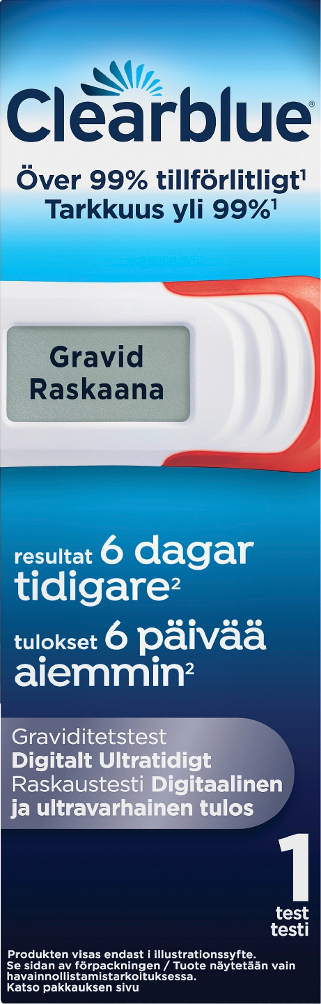 Clearblue Digital raskaustesti 1kpl Ultra Early