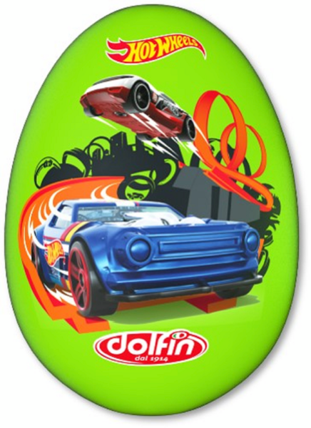 Dolfin Hot Wheels yllätyssuklaamuna 110g