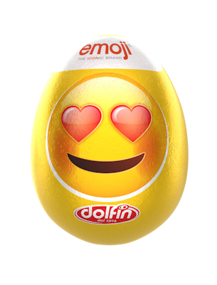 Dolfin Emoji yllätyssuklaamuna 110g