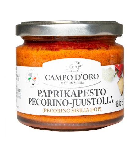Campo Doro Paprikapesto Pecorino-juustolla 180g Pecorino Sisilia DOP