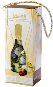 Lindt MARC DE CHAMPANGE maitosuklaakonvehti täyteellä rasia 350g