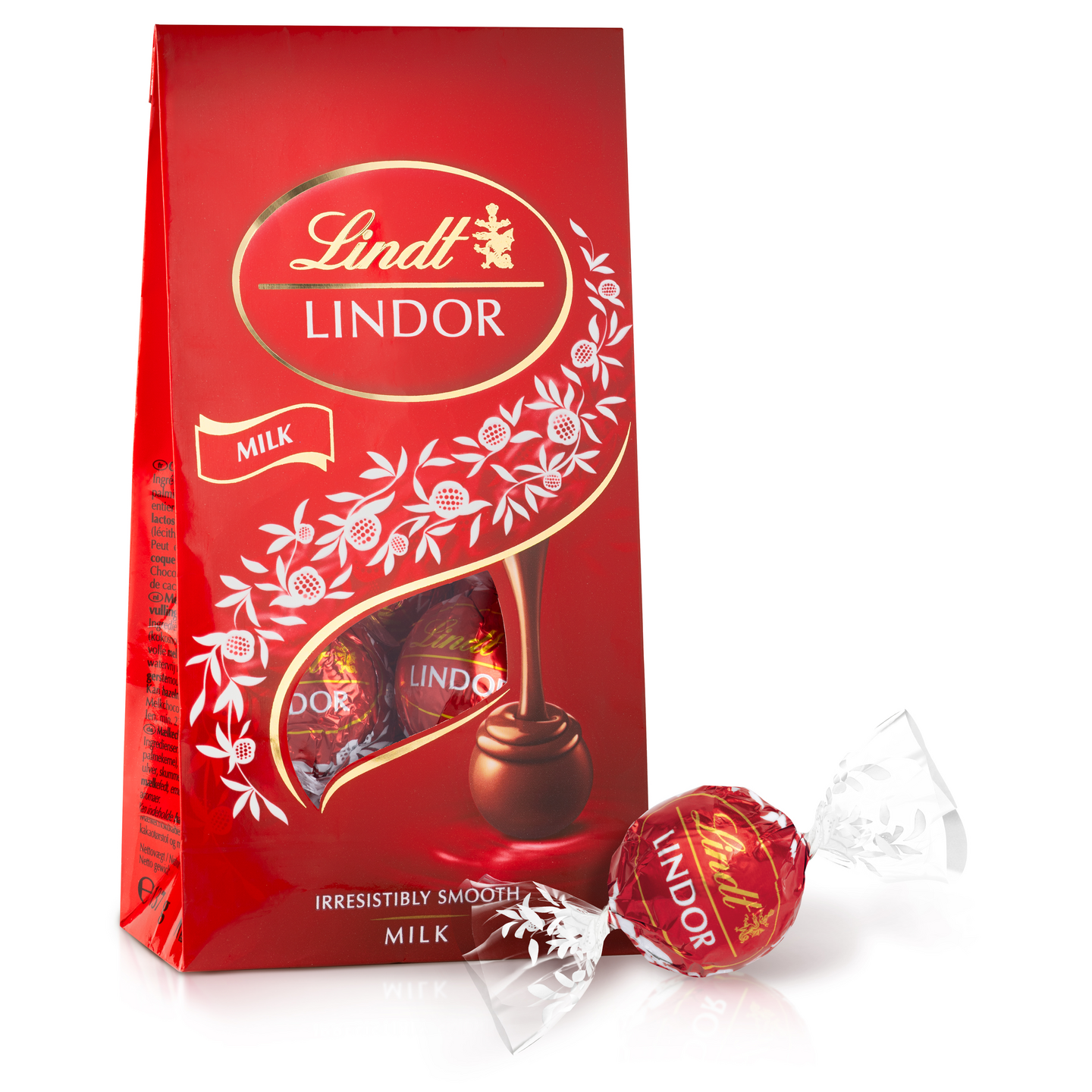 Lindt Lindor maitosuklaakonvehdit täytteellä pussi 137g