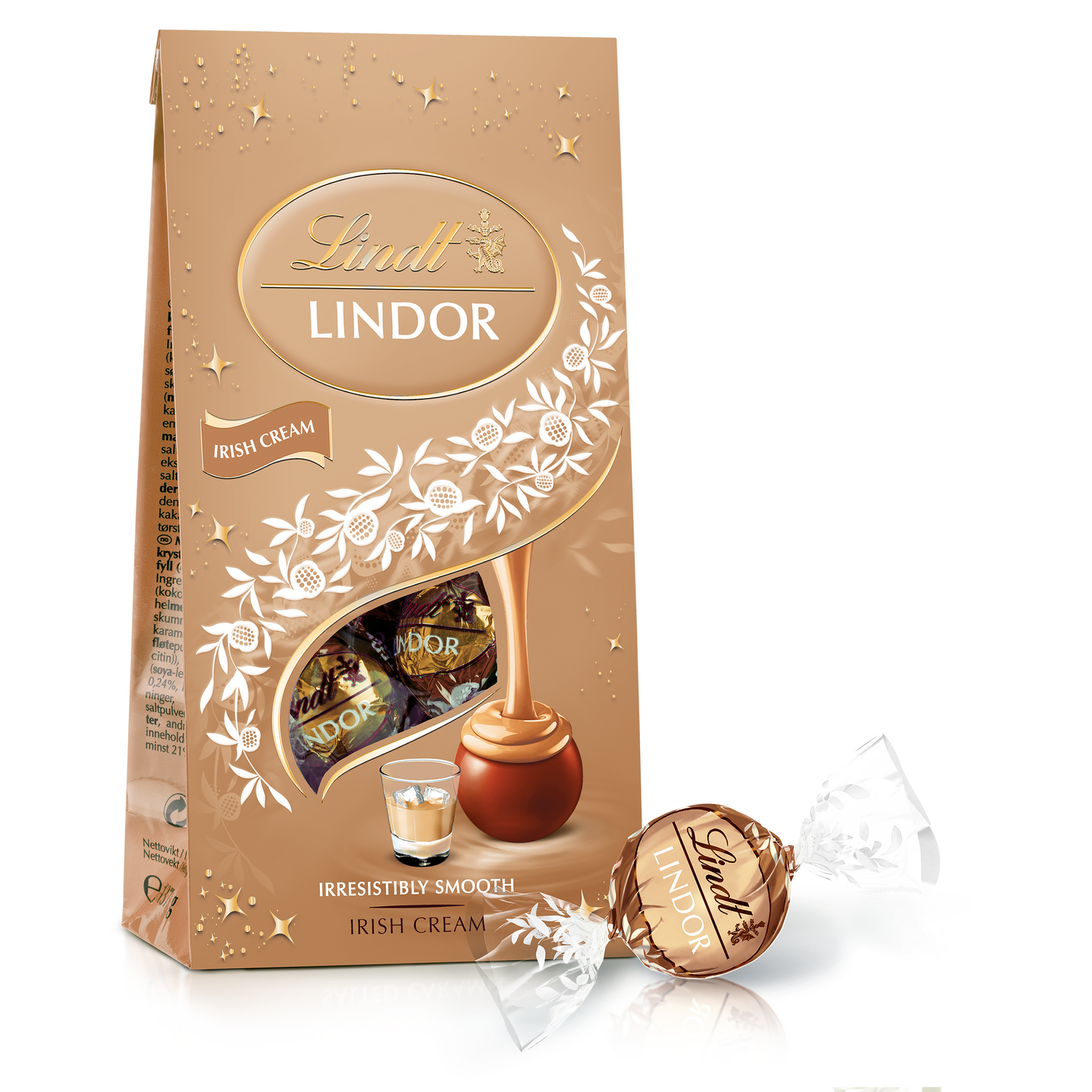 Lindt Lindor Irish Cream maitosuklaakuulat täytteellä 137g