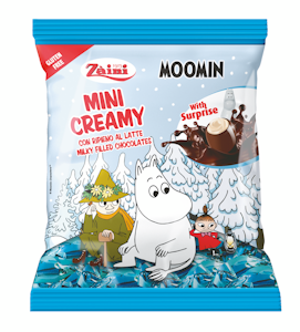 Zaini Mini Creamy Moomin maitosuklaamunat, sis. yllätys 39g