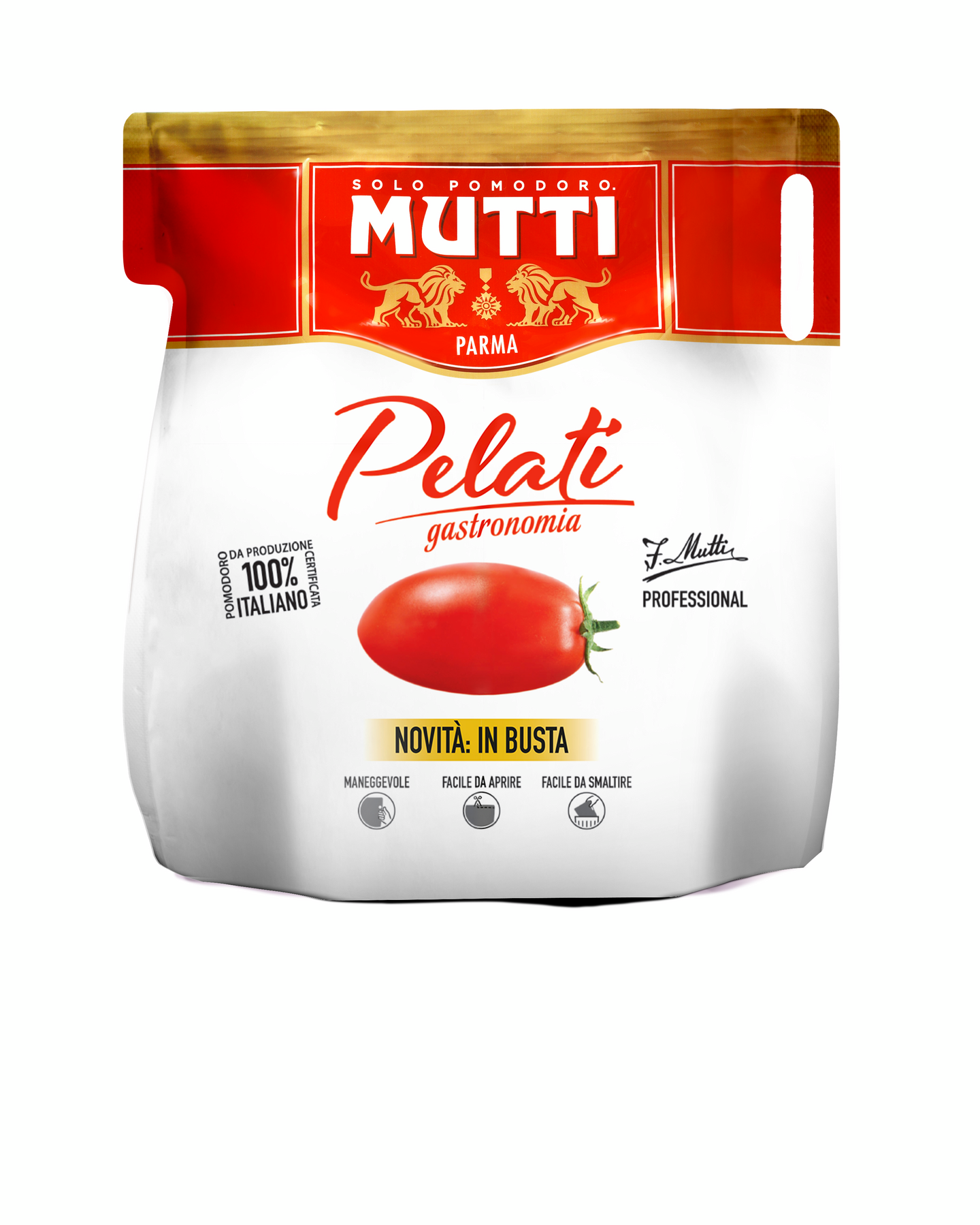 Mutti Pelati kokonaiset kuoritut tomaatit 2300g/1500g pussi