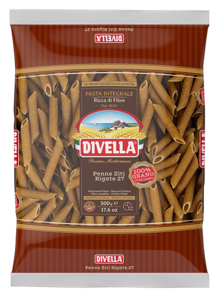 Divella Täysjyvä Penne Ziti Rigate pasta 500g