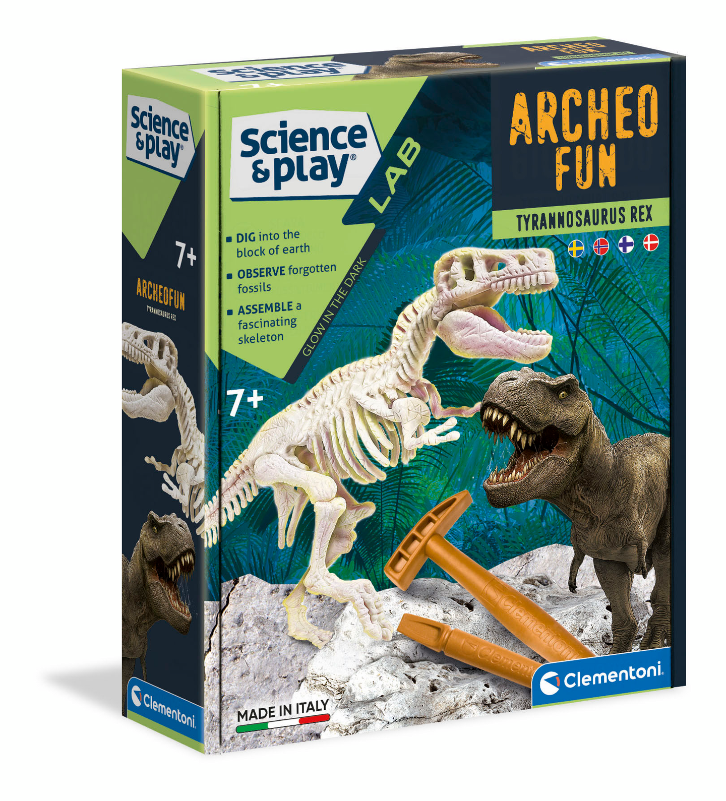 Clementoni Arche Fun -tiedesetti Tyrannosaurus Rex