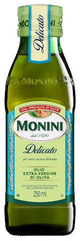 Monini ekstra neitsyt oliiviöljy 250ml Delicato