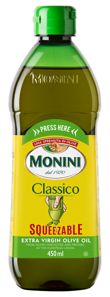 Monini Classico Squeezable Extra Virgin -ekstra-neitsytoliiviöljy 450ml