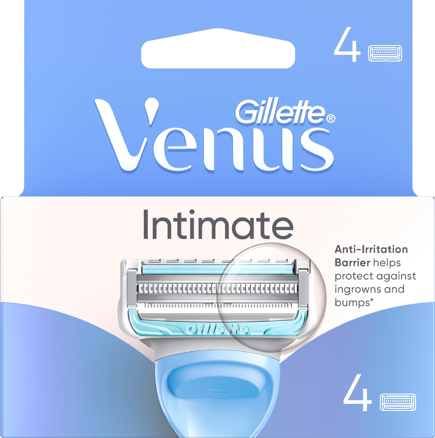 Gillette Venus Pubic Hair & Skin 4kpl terä