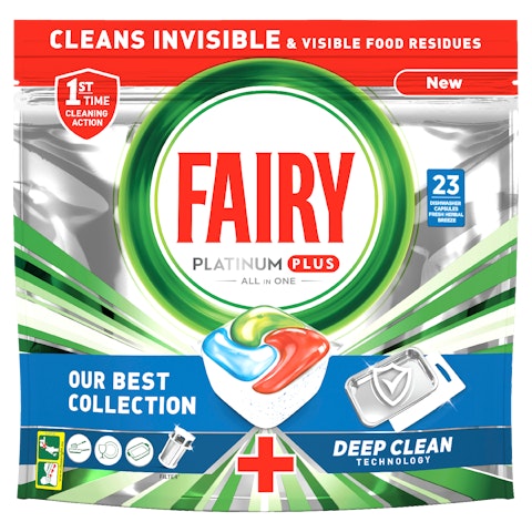 Fairy Platinum Plus All in One Deep Clean 23kpl konetiskitabletti