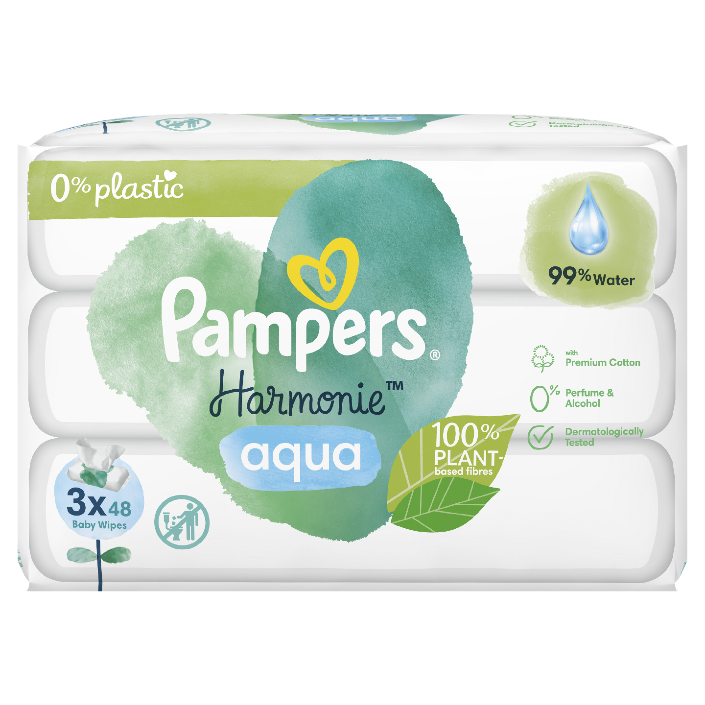 Pampers Harmonie Aqua puhdistuspyyhe 224x144kpl PPA