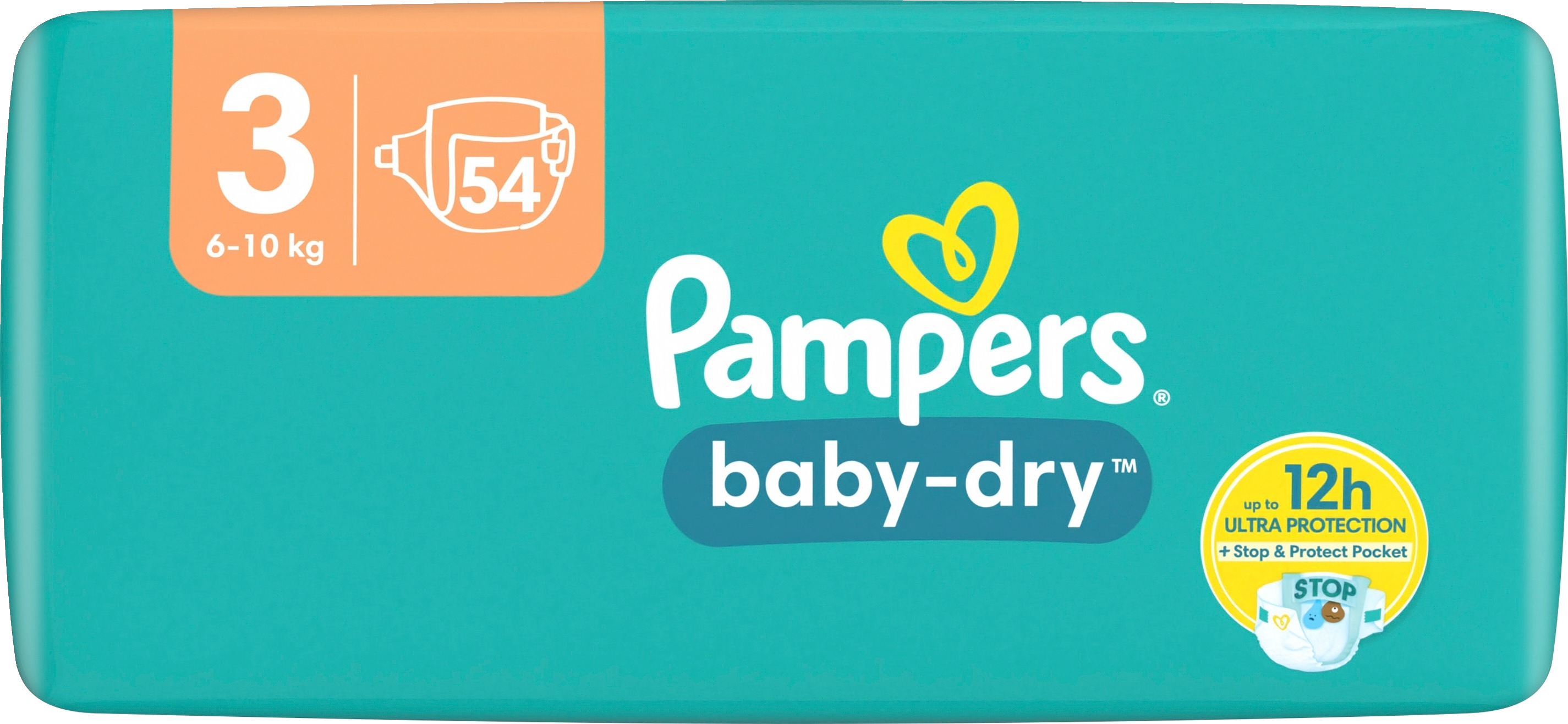 Pampers teippivaippa 54kpl Baby Dry S3 6-10kg